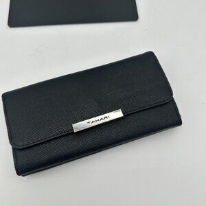 Tahari Black Wallet With Identity Protect Lining